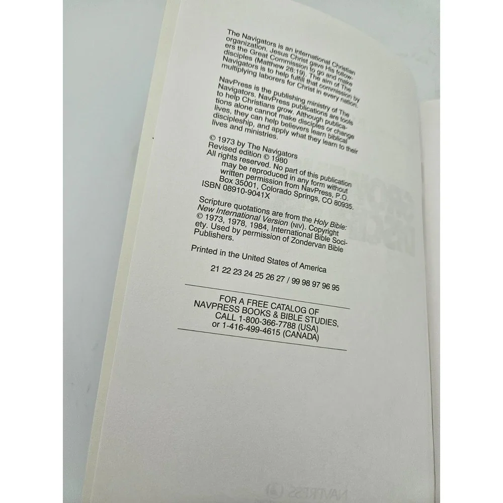 Christian Bible Study Workbook Growing in Discipleship‎ Book 6 NavPress